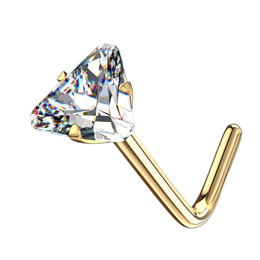 Triangle Nose Stud