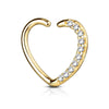 Crystal Heart Hoop