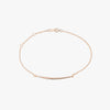 Rose Gold Curved Bar Bracelet