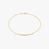 Gold Curved Bar Bracelet Main