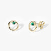 Emerald Circle Studs