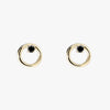 Black Diamond Circle Studs