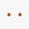 Carnelian Round Studs