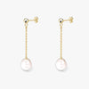 Pearl Dangle Studs