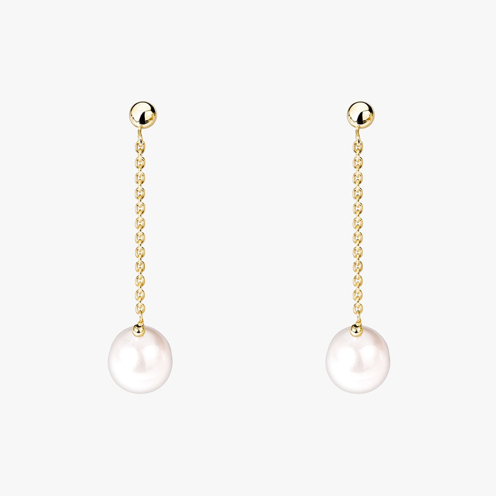 Pearl Dangle Studs