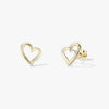 Floating Heart Studs