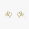 Floating Heart Studs