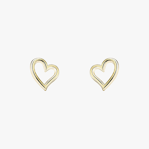 Floating Heart Studs