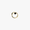 Single Black Diamond Circle Stud