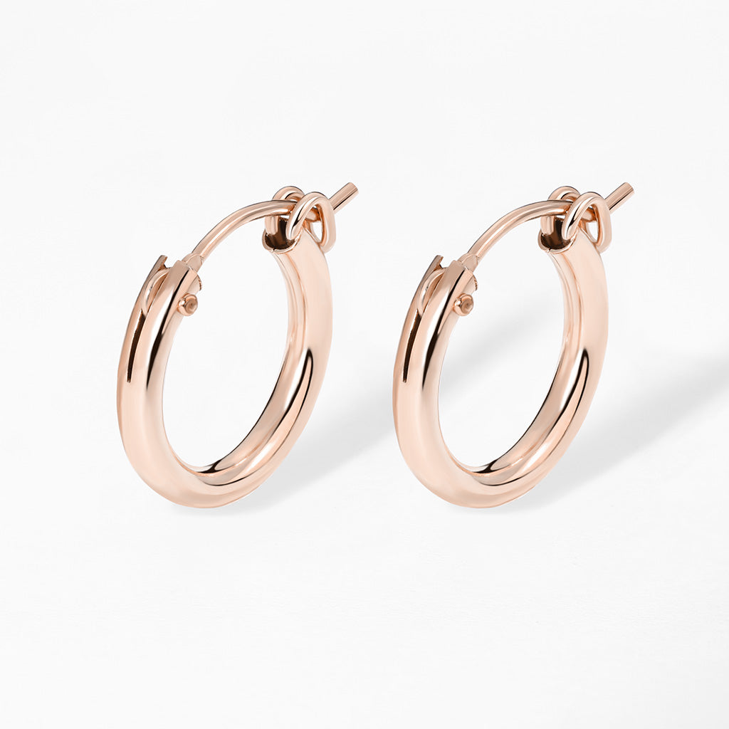 Rose Gold Filled Hoops