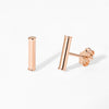 Rose Gold Vermeil Bar Studs