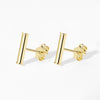 Gold Vermeil Bar Studs