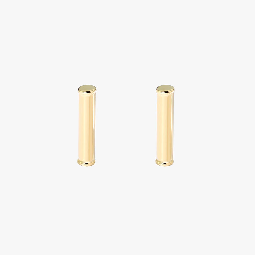 Gold Vermeil Bar Studs