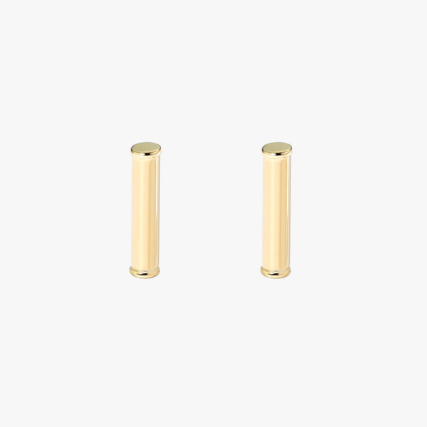 Gold Vermeil Bar Studs