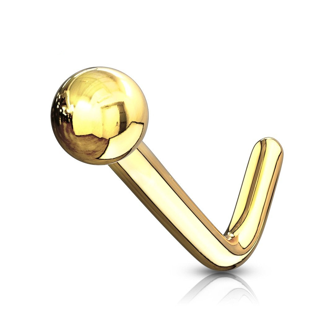 Gold Sphere Nose Stud