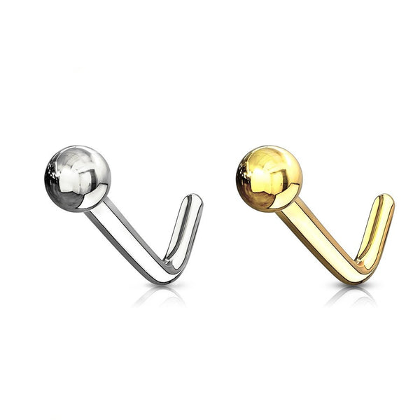 Gold Sphere Nose Stud