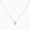 Gold Diamond Pear Necklace