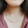 Gold Vermeil Paperclip Necklace