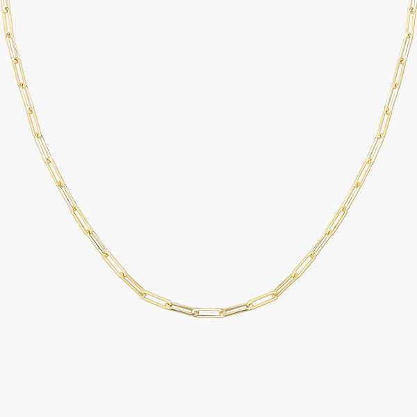 Gold Vermeil Paperclip Necklace